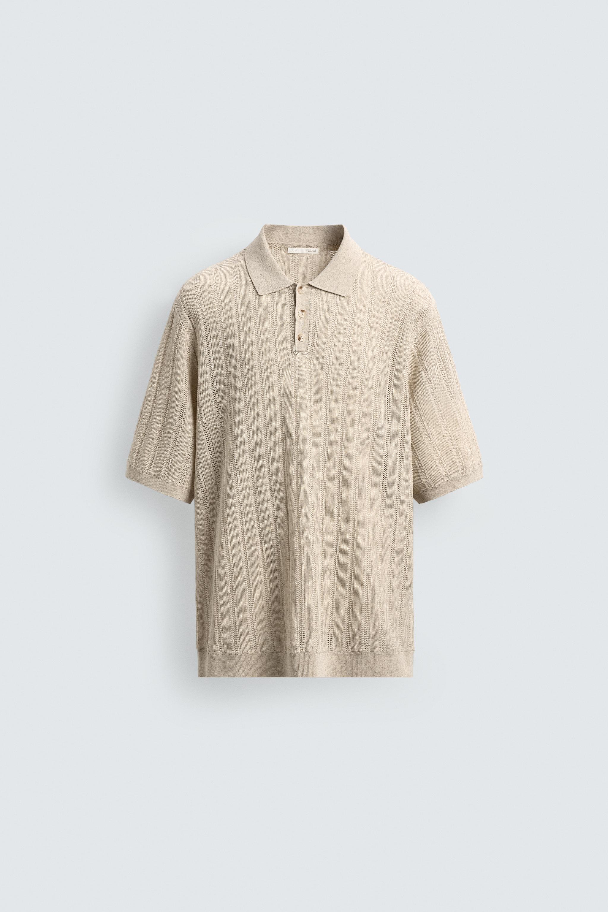 RIB KNIT POLO SHIRT